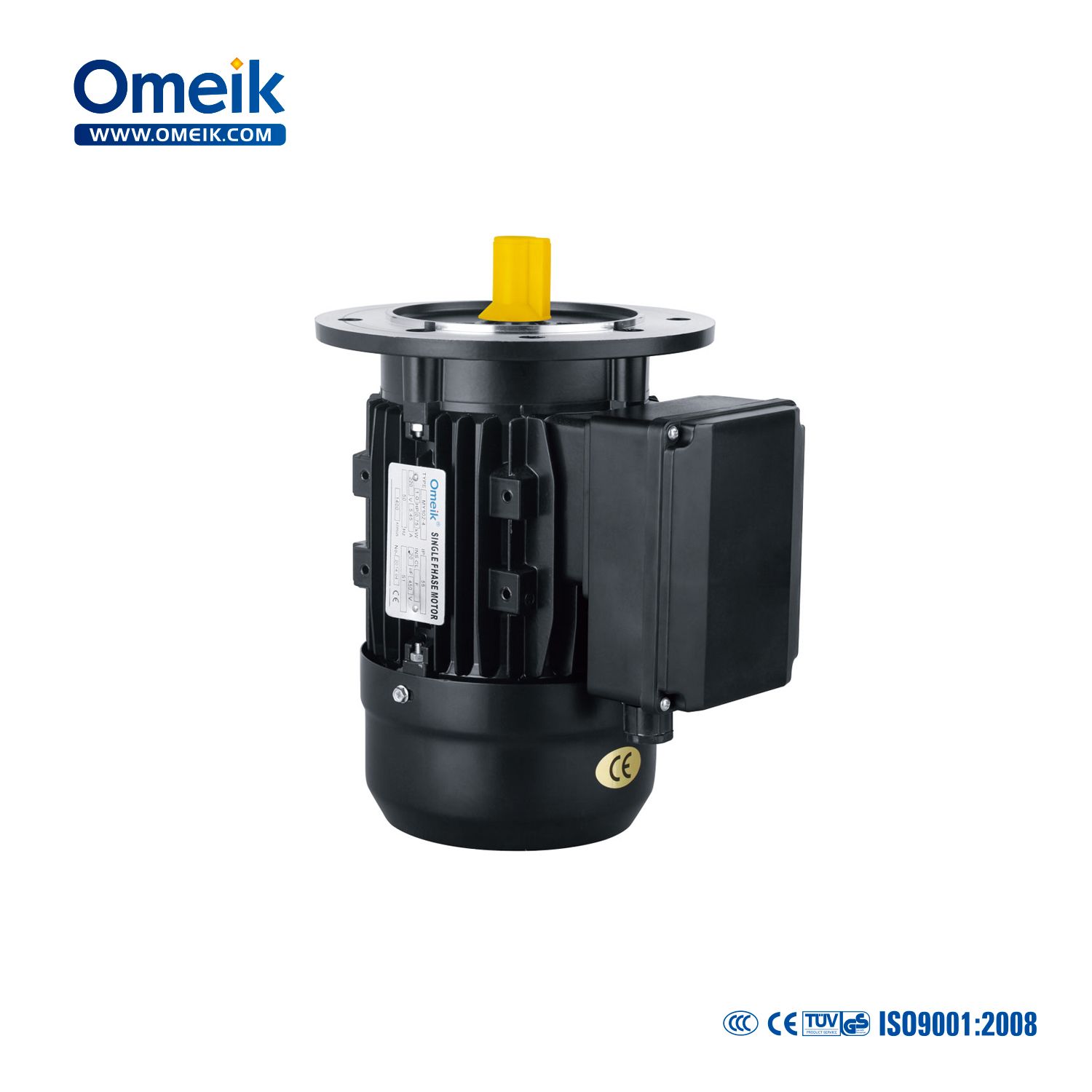 Single Phase Asynchronous Motor with Starting Capacitor, Aluminum Housing
