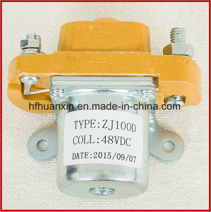 Zj100d Contactor 12V 24V 36V Contactor 100A