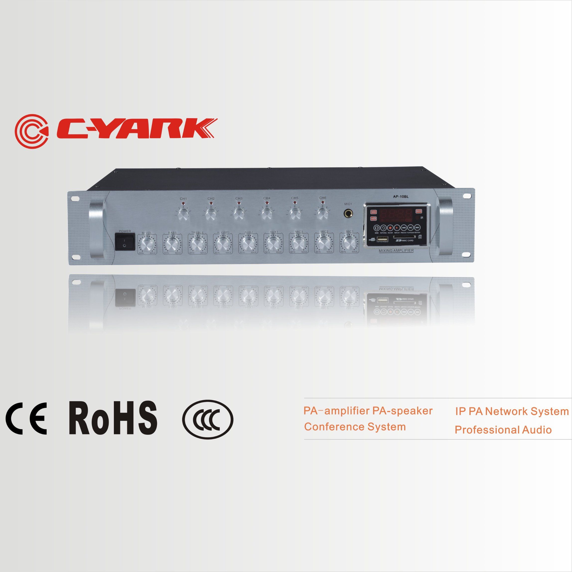 C-Yark Mixer Amplifier with Bluetooth and Volume Control