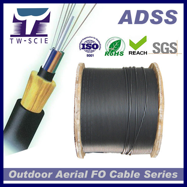 China Factory Large Span 36 Core ADSS Optic Cable