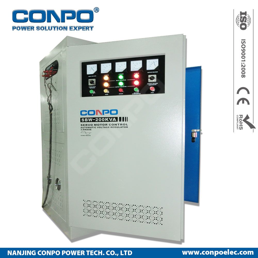 SBW-200kVA 3phase Industrial-Grade Compensated Voltage Stabilizer/Regulator
