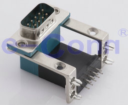 D-SUB Connector Stack Male Black
