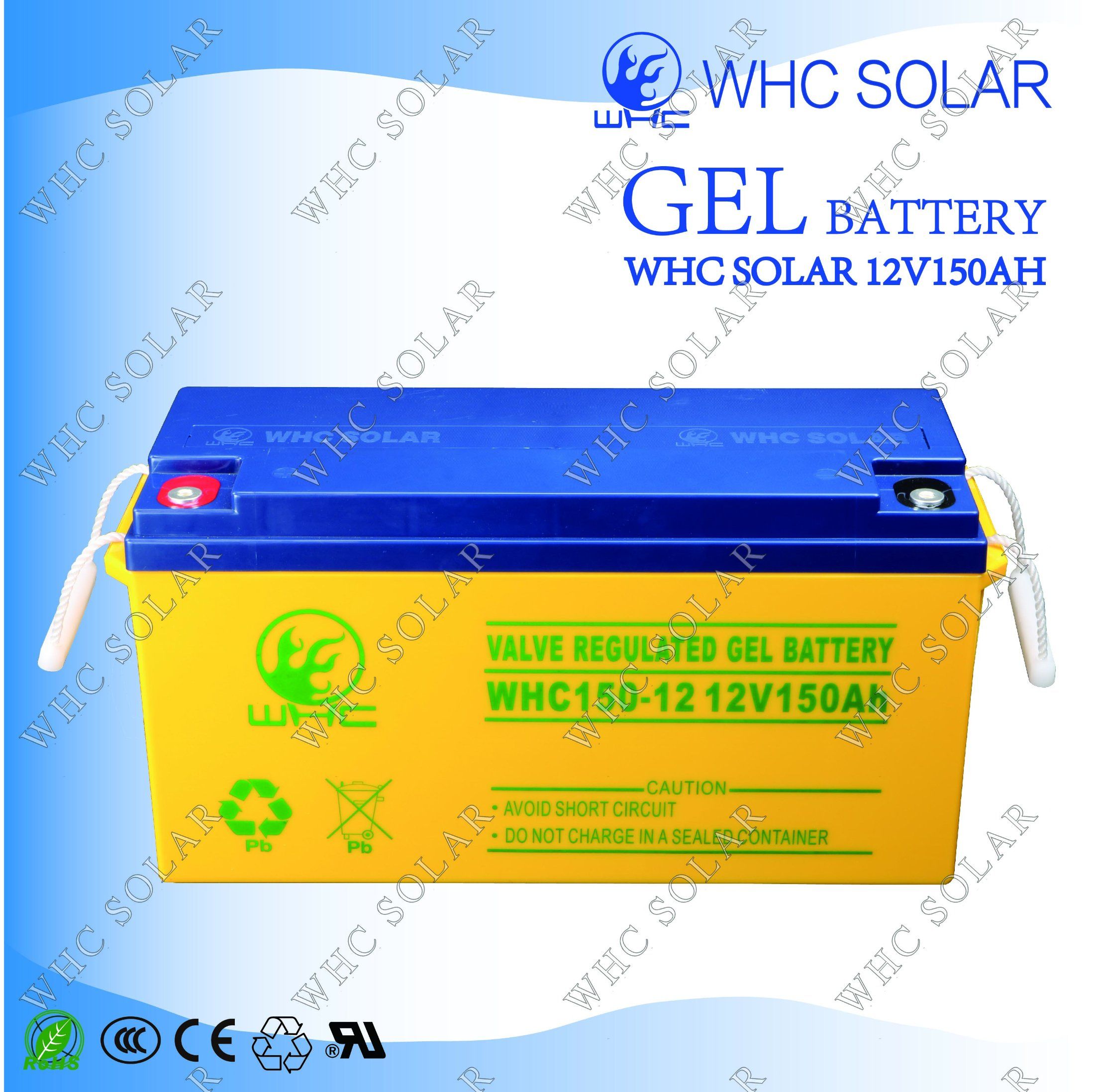 Rechargeable Storage Solar Gel Battery 12V150ah for Solar System