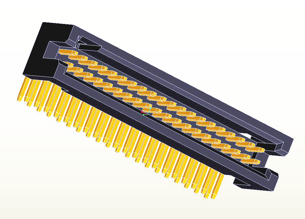 1.27mm Right Angle Horizontal Type Box Header Connector PCB Connector