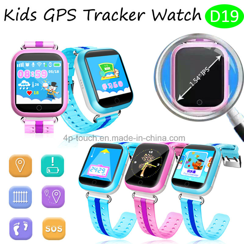 Colorful Touch Screen GPS Tracker Watch with Multi-Language (D19)