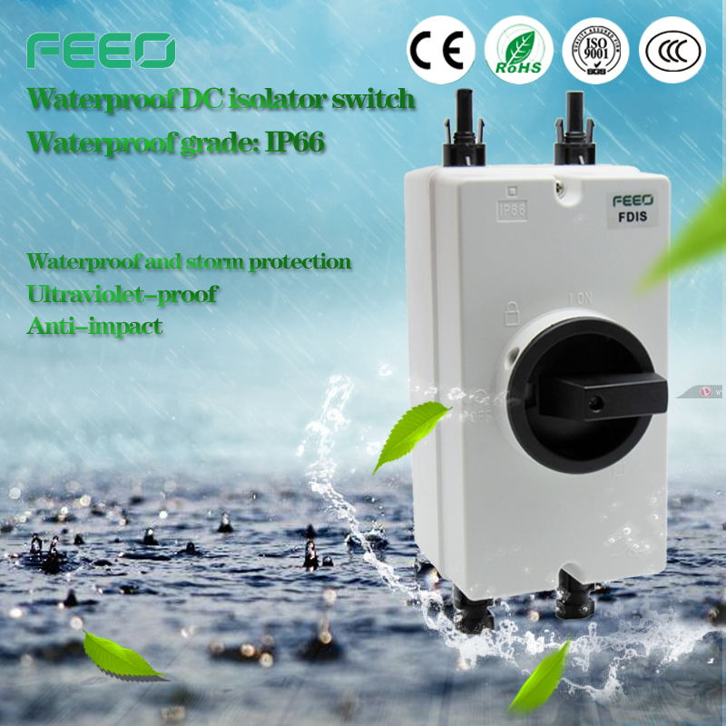 PV System Electrical Power 16A 3p 600VDC Isolators Disconnect Switch