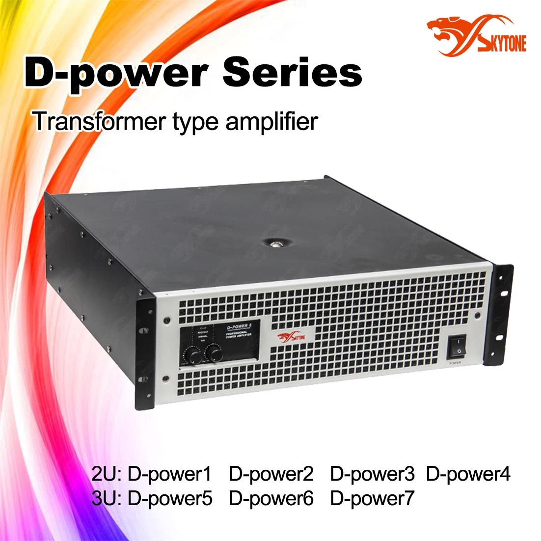 D-Power 2000W Professional Night Club Audio Amplifier