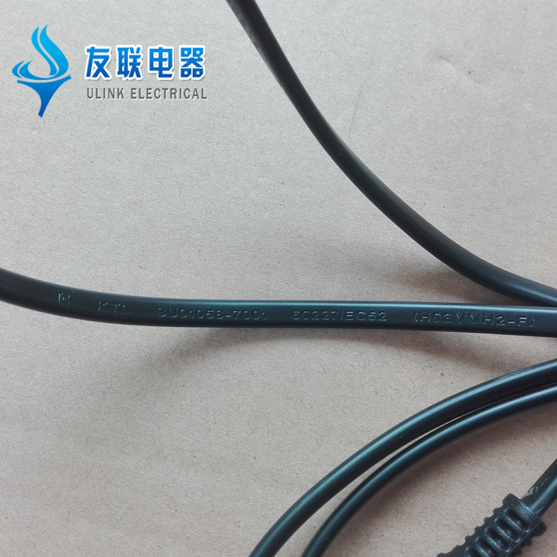 Korea Standard 2 Pin AC Power Cord