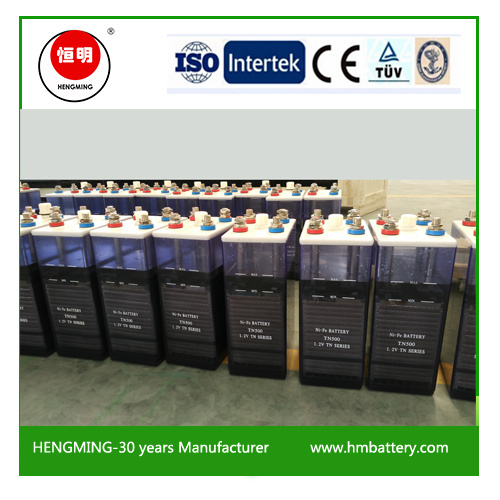 1.2V Nickel-Iron Battery 10ah -1200ah 48V Storage Battery System
