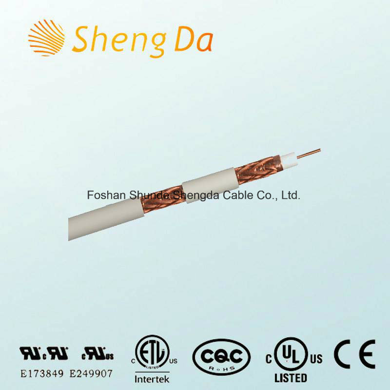 Rg59 Standard Bc Coaxial Cable White for CATV