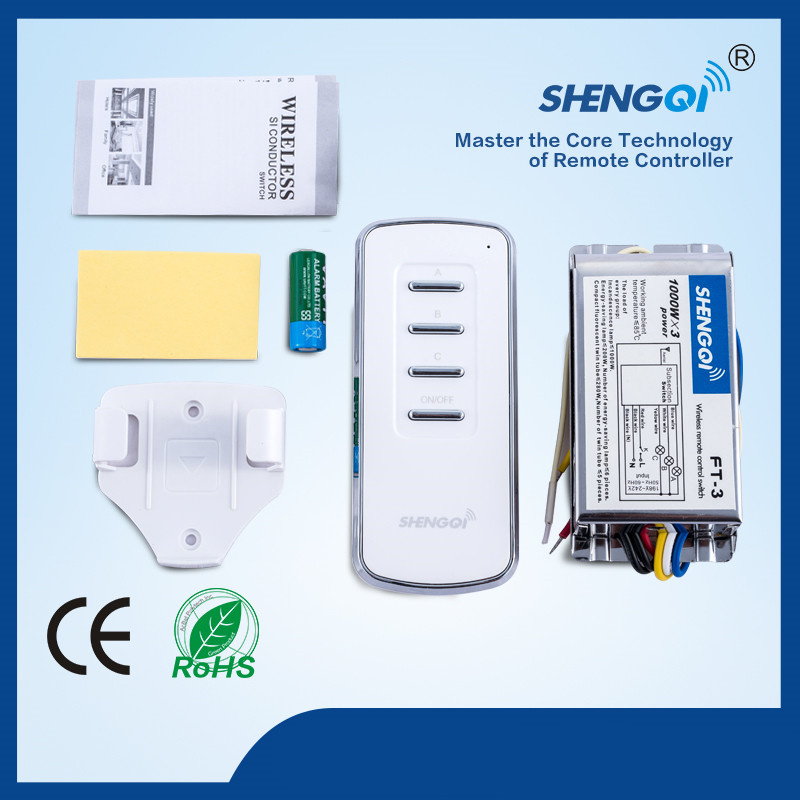 220V RF 3 Channels Remote Control (FT-3)