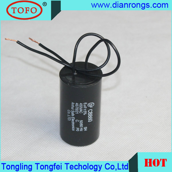 6UF 250VAC Cbb60 Motor Run Capacitor