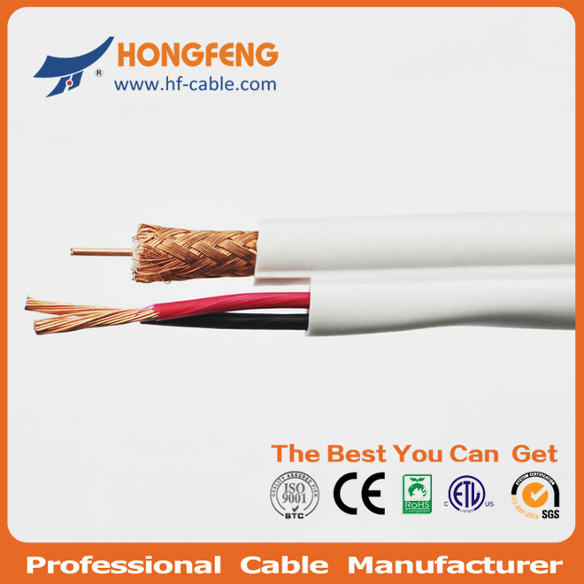 Security Cable Rg59 Siamese Coaxial Cable