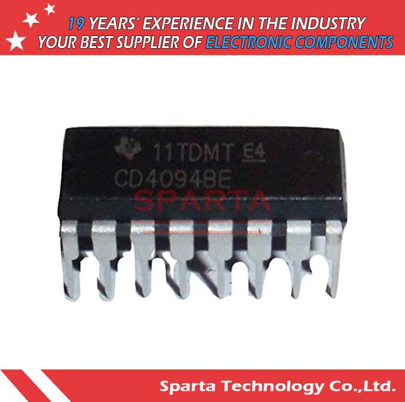 CD4094be CD4094 CMOS DIP16 8-Stage Shift-and-Store Bus Register IC