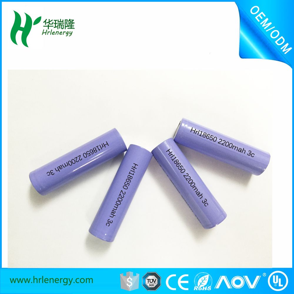 3c 18650 3.7V 2200mAh Rechargeable Lithium Battery