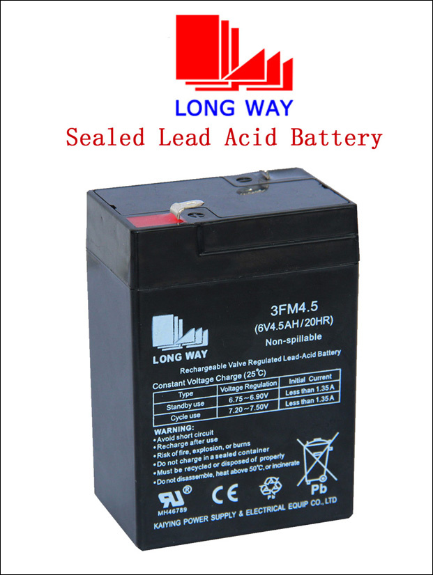 6V4.5ah Solar Power Sealed Battery