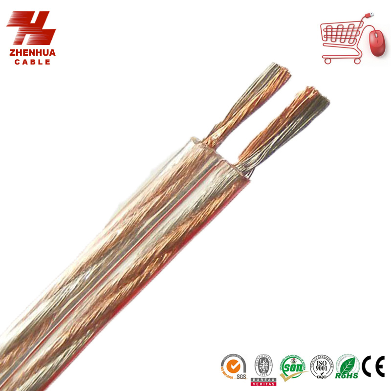 Twin Core Transparent PVC Insulated Electrical Power Cable