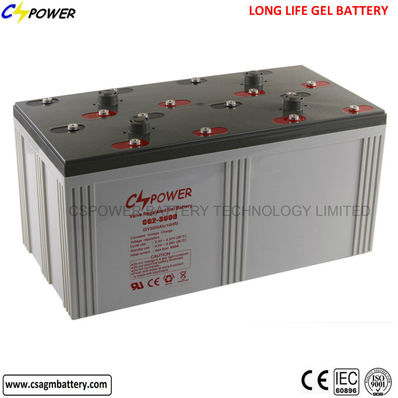 2V 3000ah Storage Battery for 48V Solar Battery System