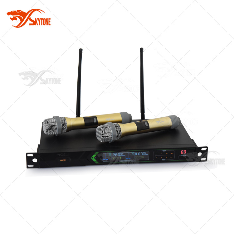 Dx38 UHF Frequency Dual Handheld Wireless Microphone