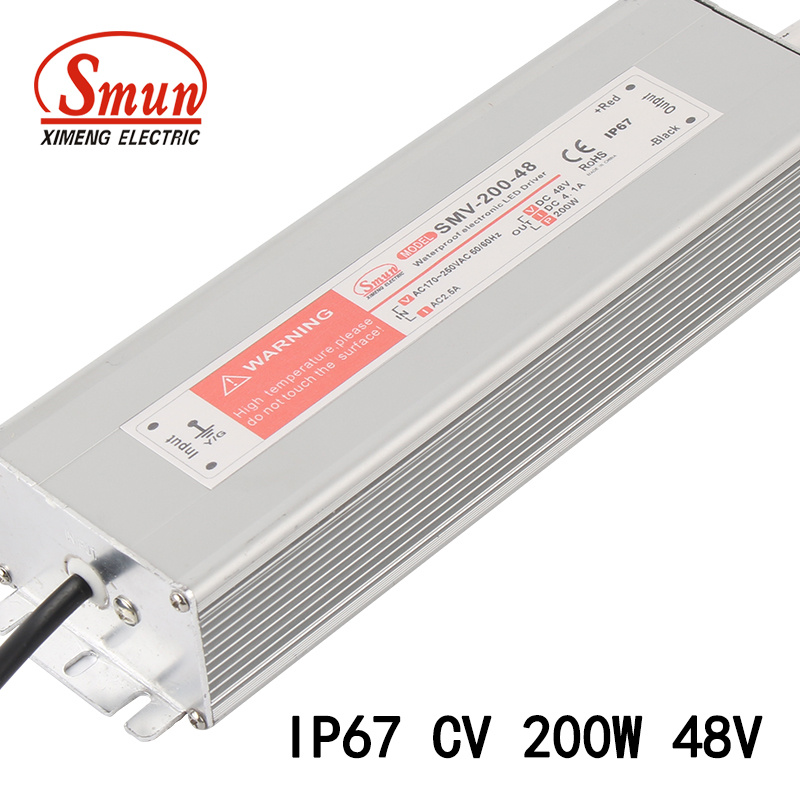 Smun Smv-200-48 200W 48VDC 4A Constant Voltage LED Power Supply