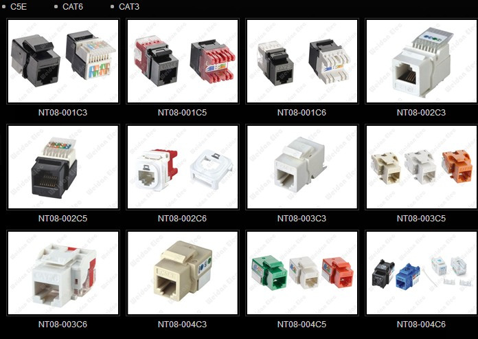 Cat5e CAT6 Keystone Jack (WD6B-014)