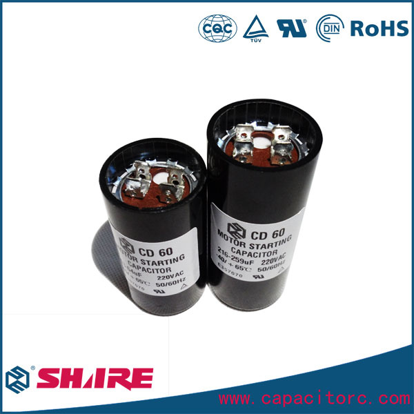 330VAC 189-227mfd CD60 Type Start Electrolytic Capacitor