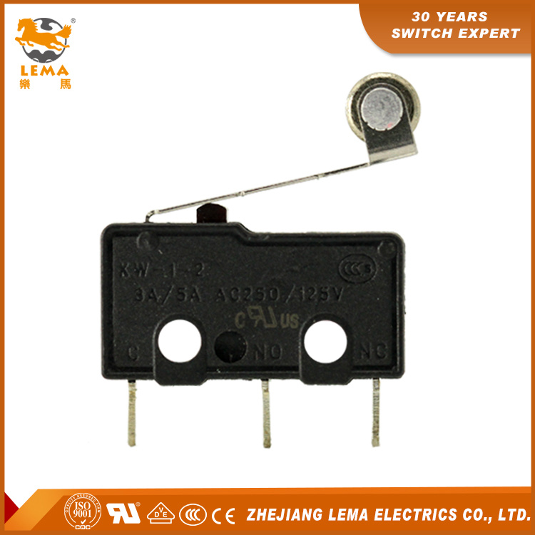 Lema Black Straight PCB Quick Connect Terminal Kw12-2s Micro Switch