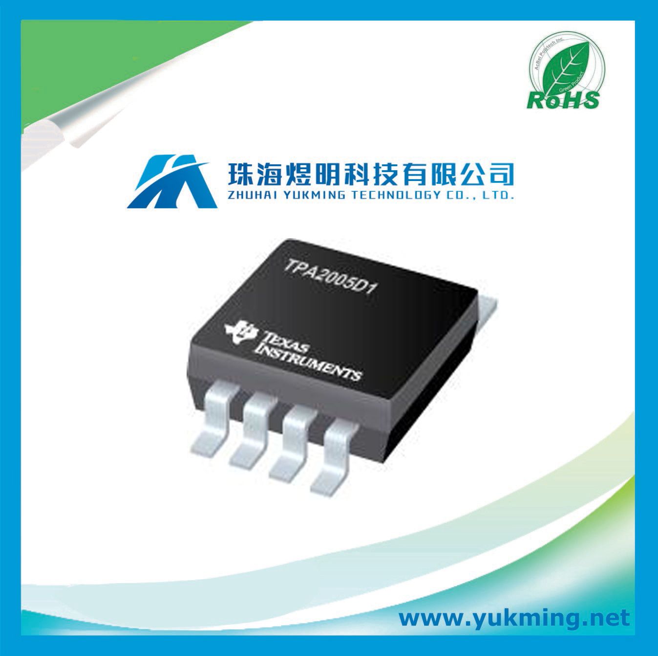 Class-D Audio Power Amplifier IC Tpa2005D1dgnr Integrated Circuit