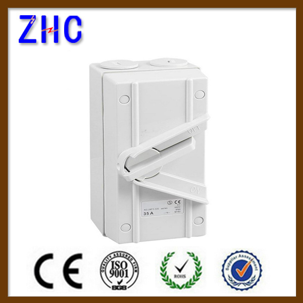 Outdoor Use 1p 20A Load Break IP66 Weatherproof Isolator Switch