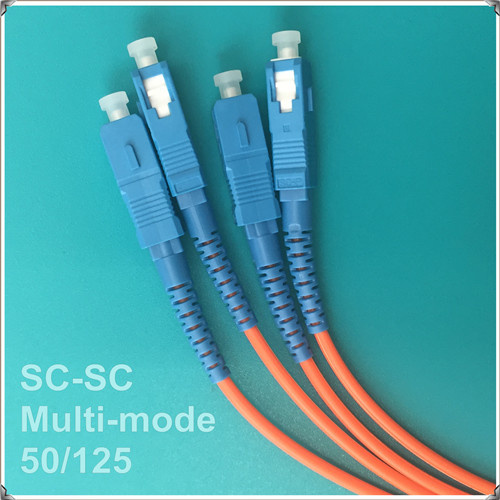 Sc-Sc 03m, PC Standard, Multi-Mode Double Core 3.0/2.0 50/125 Fiber Optic Patch Cord