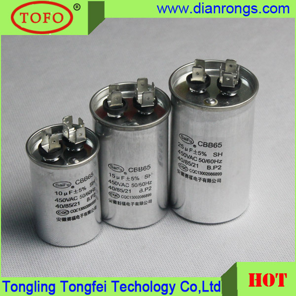 Cbb65 30UF Motor Runing Capacitor Tofo From Anhui