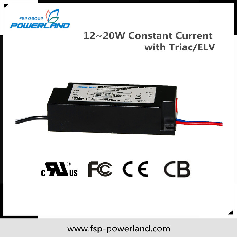 12~20W Constant Current Triac/Elv Dimmable LED Power Supply