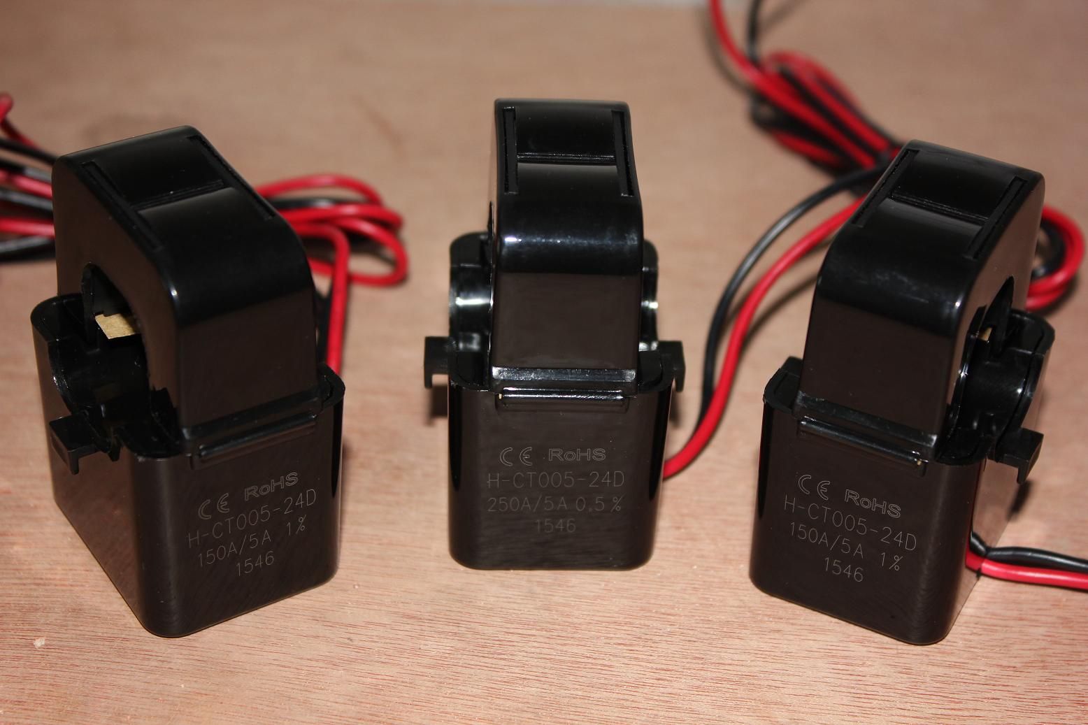 Split Core Current Transformer with 150A/5A (three phase)