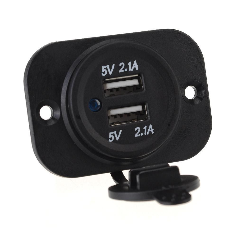 12V-24V 4.2A-Dual-USB-Charger Socket Waterproof