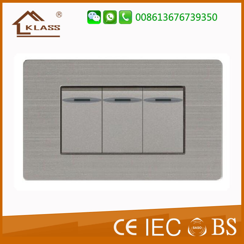 Three Gang One Way Wall Switch