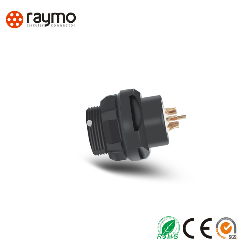 102 Series Dbpu Panel Mounted 3pin Socket Circular Electrical Connector