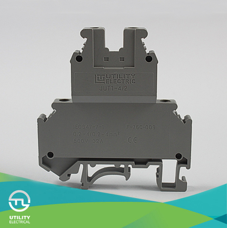 DIN Rail Double Layer Wiring Terminal Blocks Wholesale