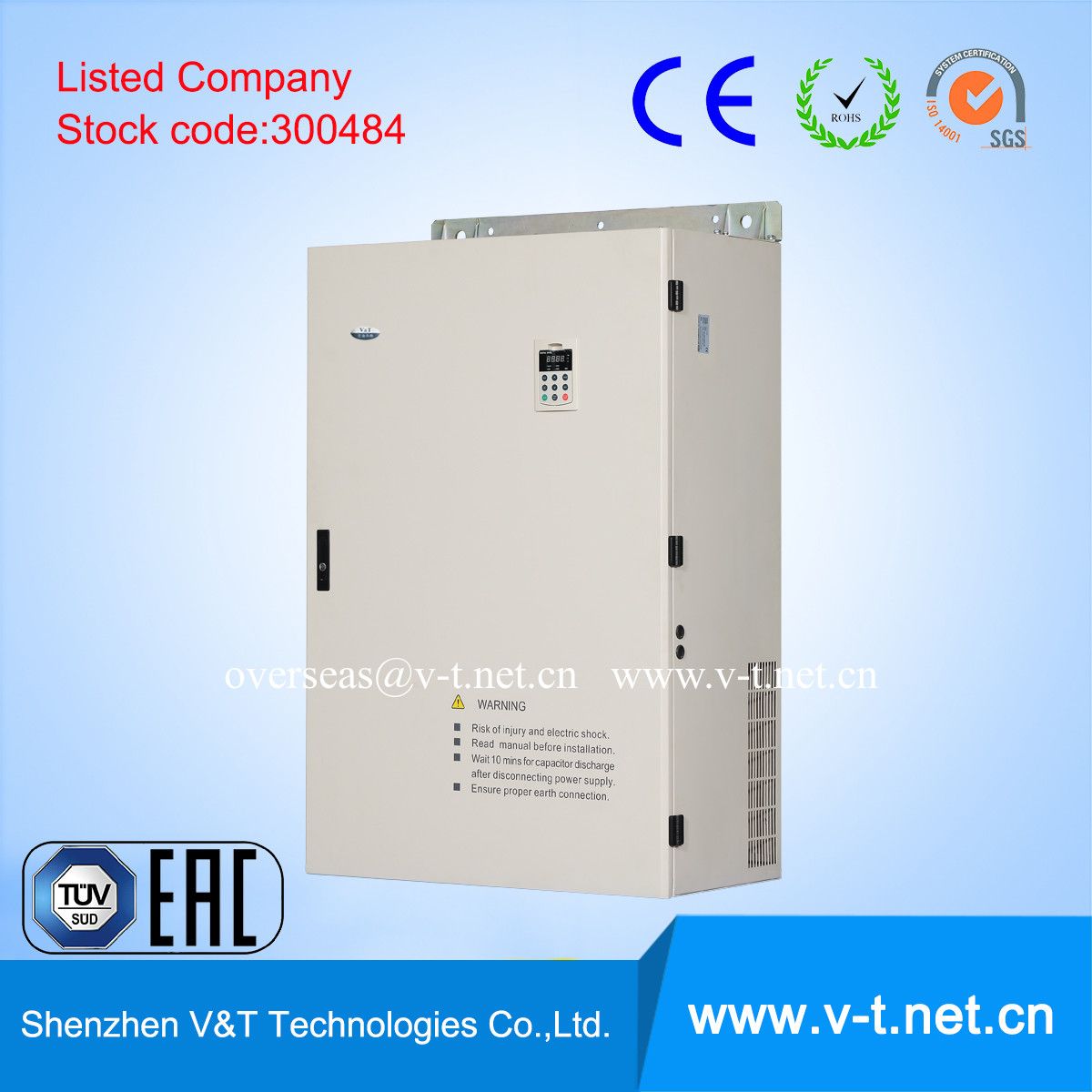V&T Exceed Mandatory Requirements /High Performance Variable Frequency Drive for Wobbulation/Traverse Control Textile Machine 0.4 to 315kw - HD
