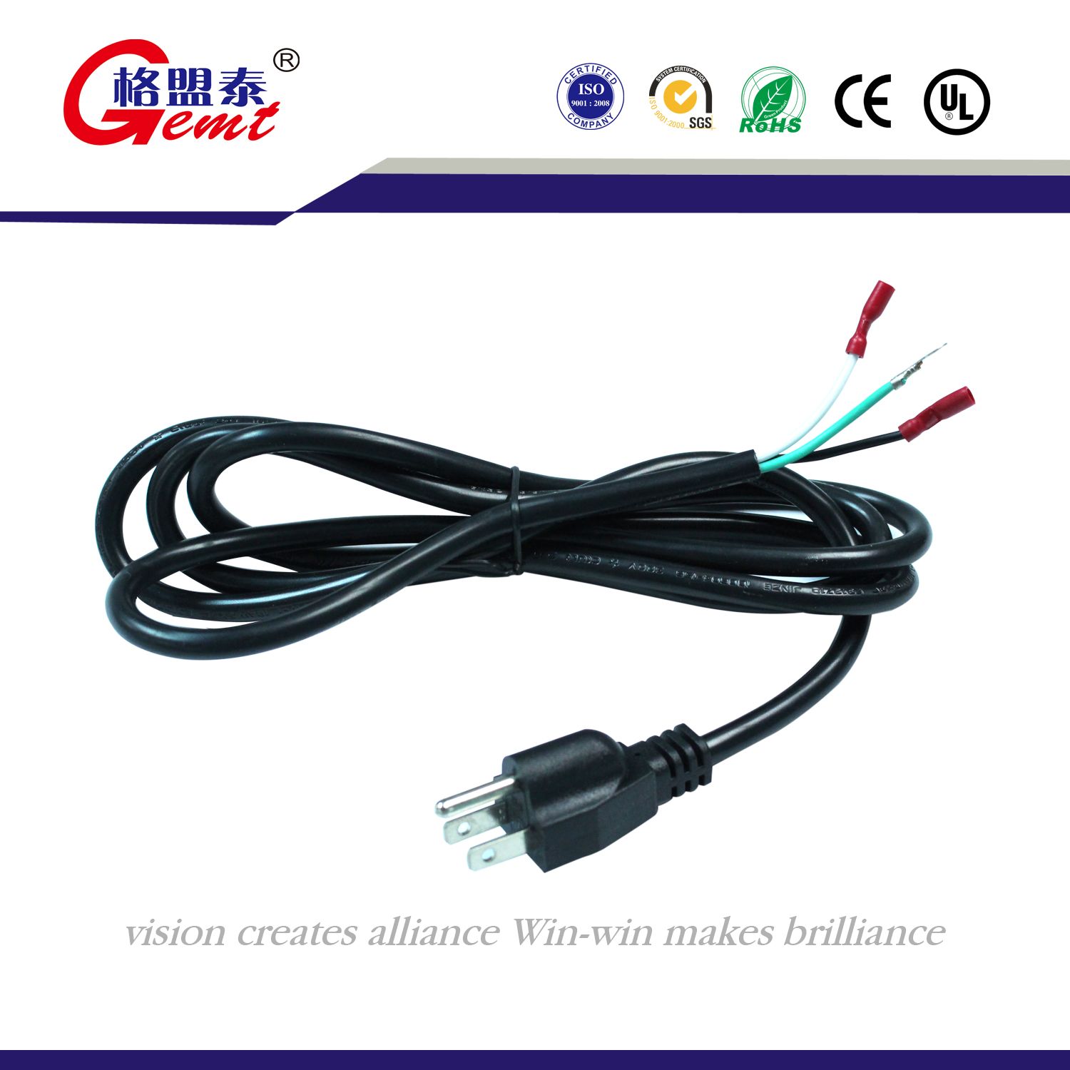 USA UL Standard AC Power Cord with Connector