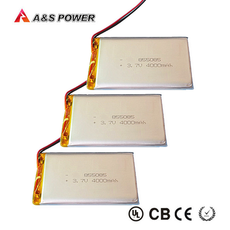 805085 Rechargeable 3.7V 4000mAh Lithium Polymer Lipo Battery