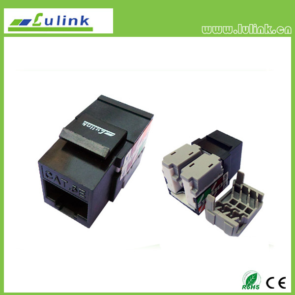 Black UTP Cat5e RJ45 Keystone Jack