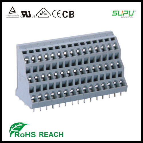 258 Series Three Deck PCB Terminal Block