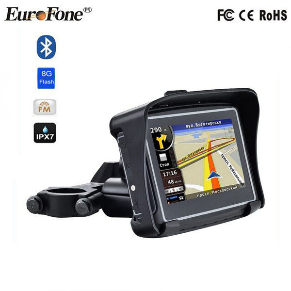 Ipx 7 Strong waterproof and Shockproof Motorcycle GPS Navigator