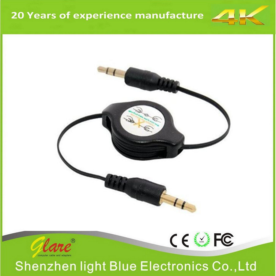 Premium Retractable 3.5mm Stereo Cable