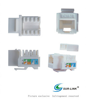 UTP Cat. 5e Keystone Jack 90 Degree