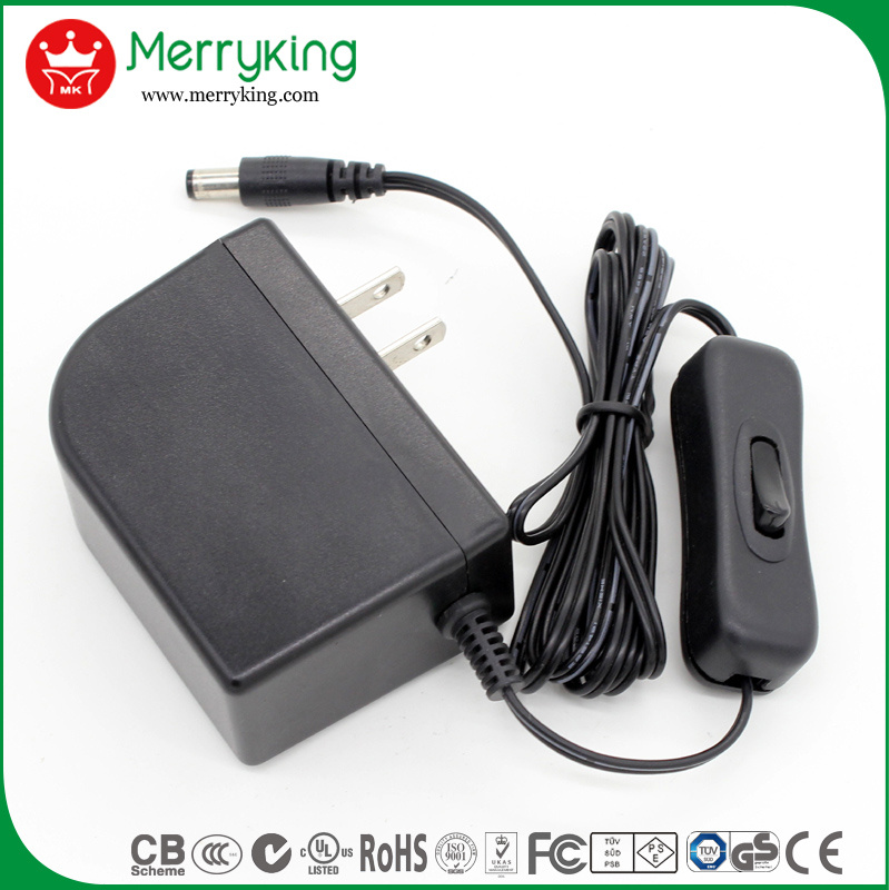 12V 2A AC/DC Adapter with FCC/UL/cUL/CE/GS/CB/SAA