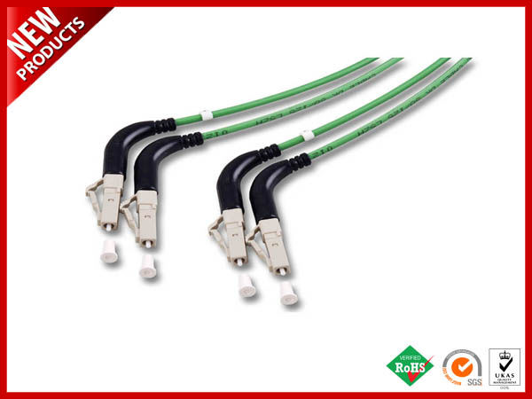LC to LC Fiber Optical Duplex Jumper Angled Cable