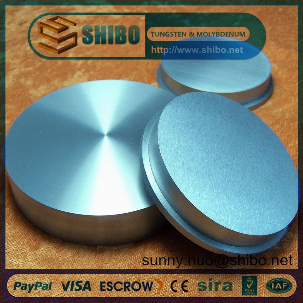 99.95% High Purity Polished Molybdenum Disc/Disk/Round Circles