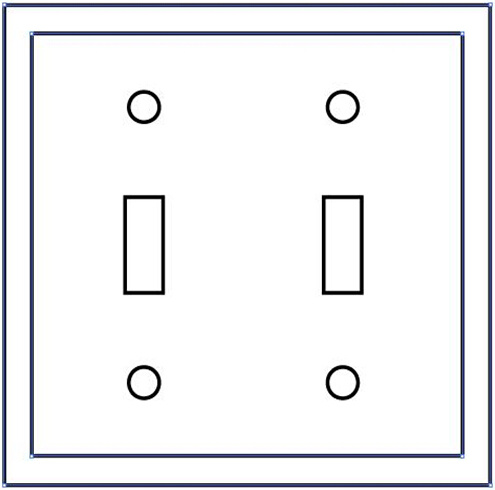 2-Gang Toggle Device Switch Wallplate, UL Listed