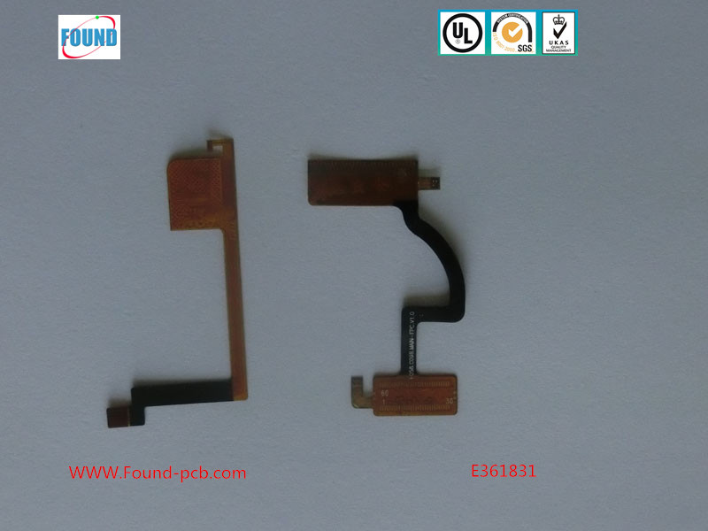 Yellow Soldermask Electronics FPC Flex Circuit Board Flexible PCB